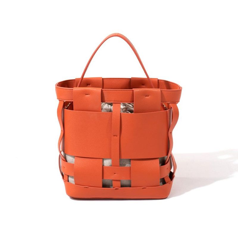 Shoulder bag "Opmeil" outside pockets Color:Orange