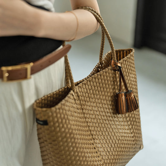 Mercado bag 「Bacerra M size」 Color:Bronze gold