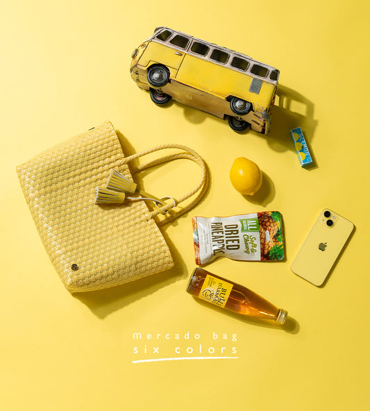 Mercado bag 「Bacerra S size」 Color: Lemon yellow