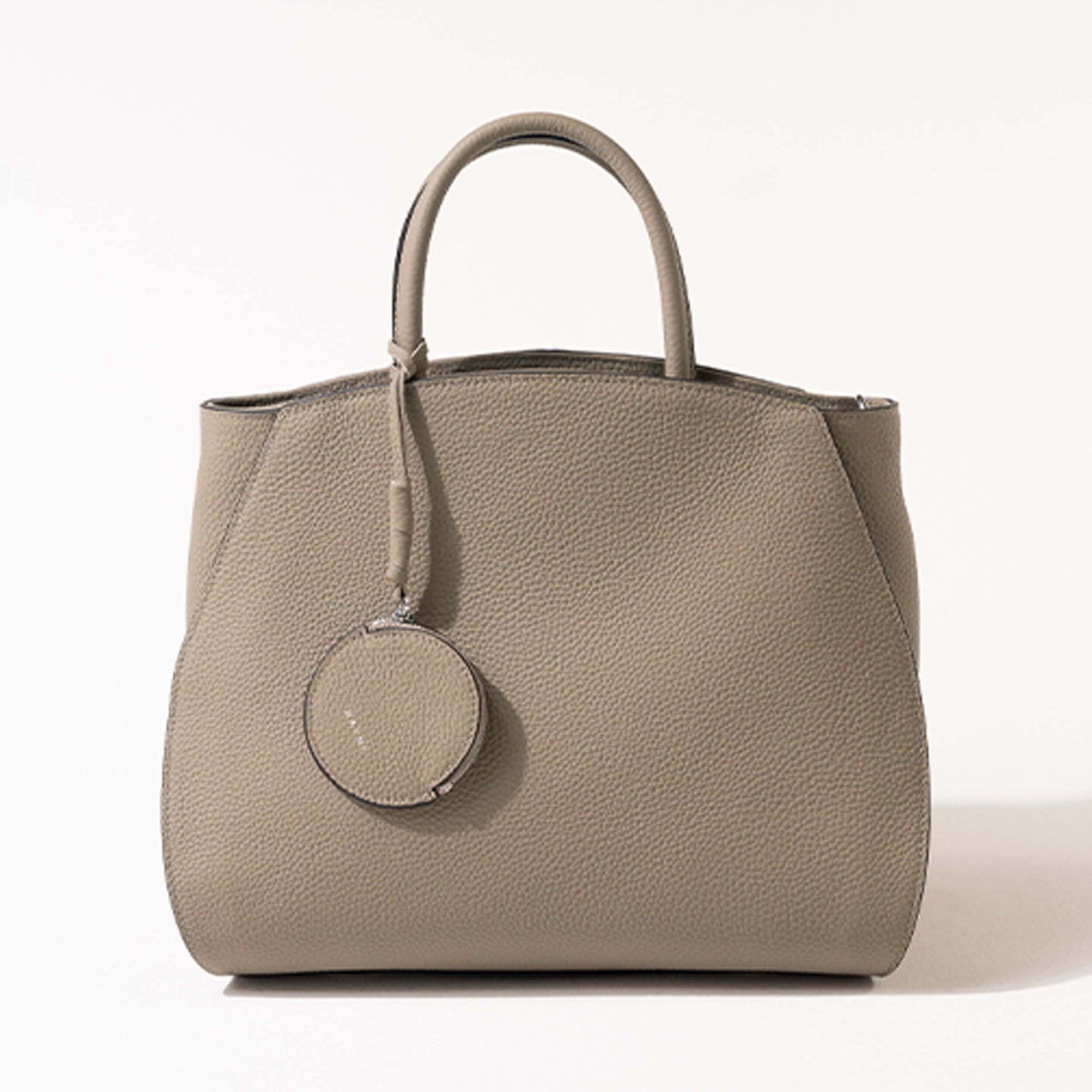 Leather tote bag 「Crymit (Version 3)」 Color:Greige