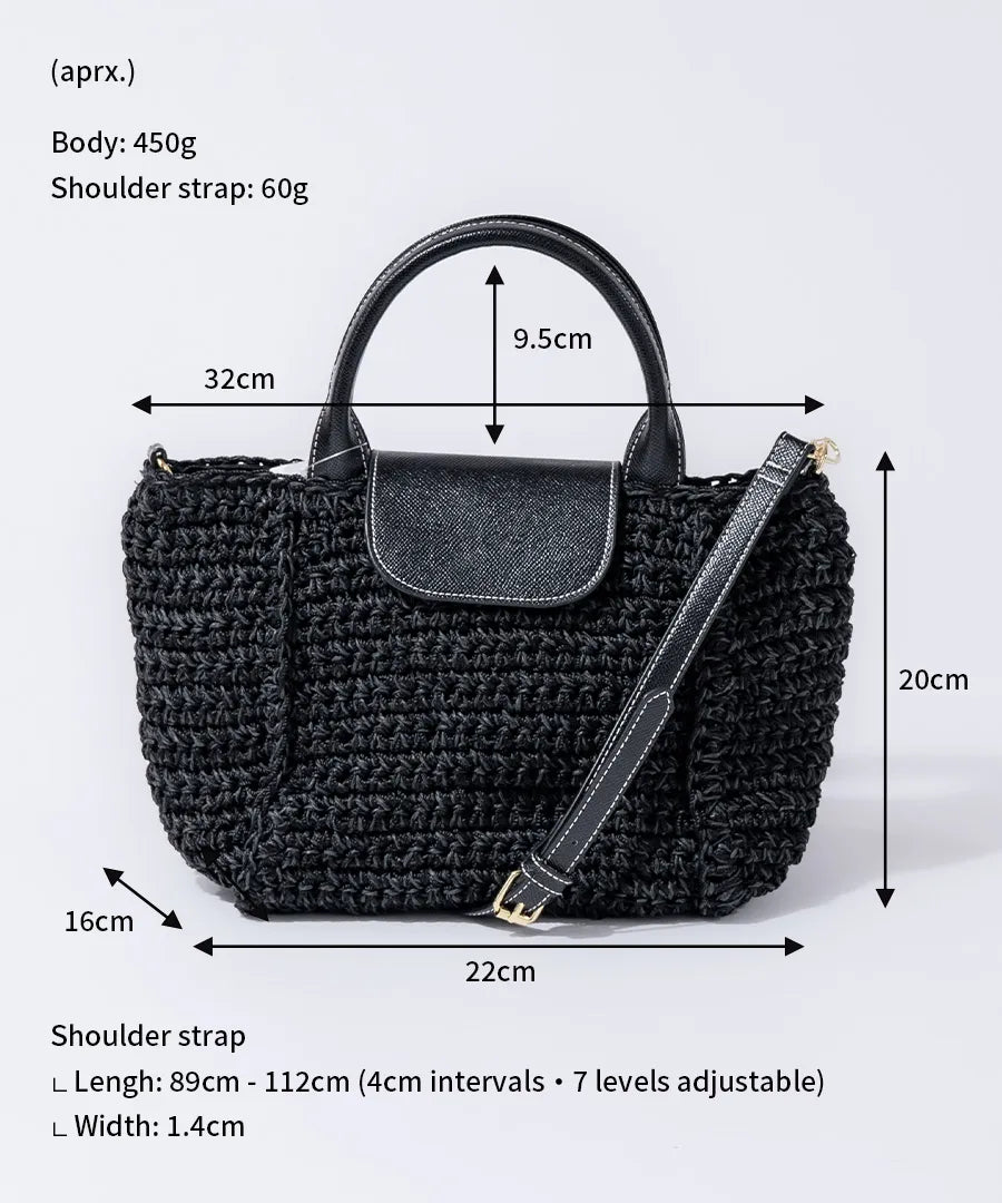 Bag "Glenda" size Color:Black × Black