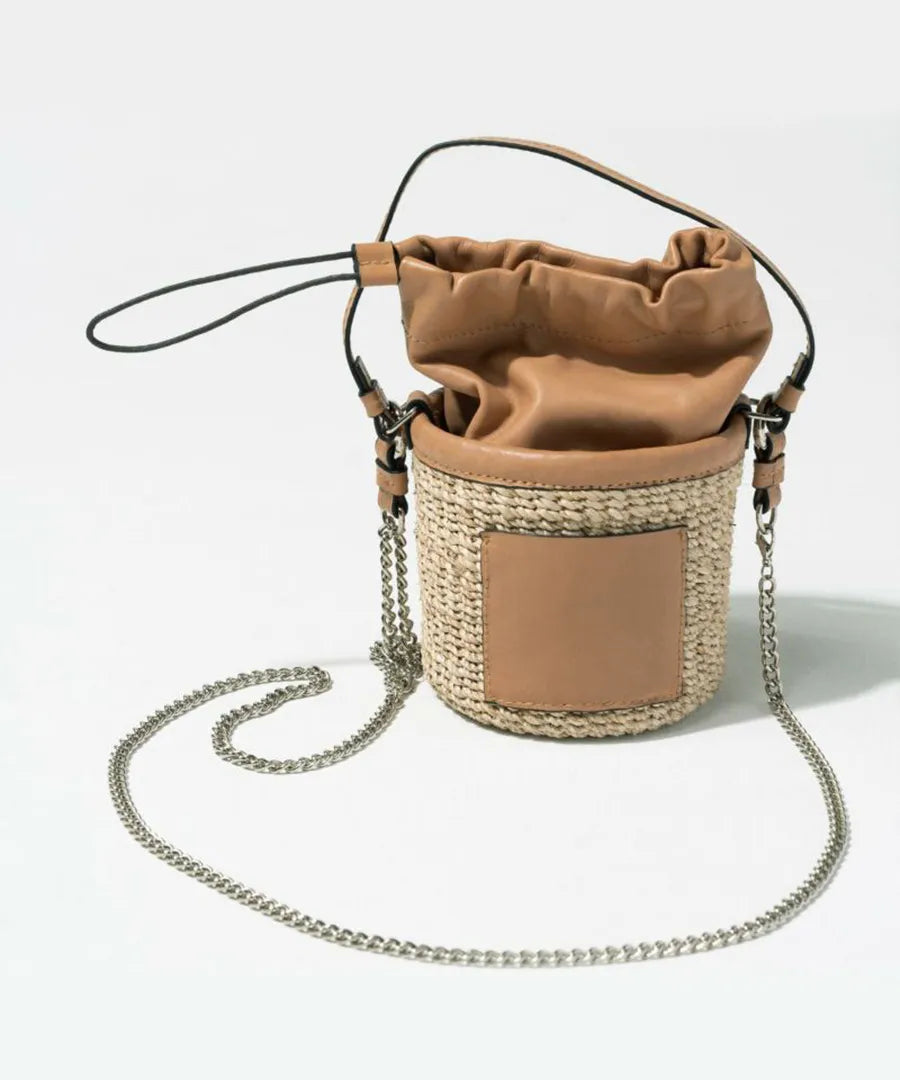 POMTATA Basket bag with pocket