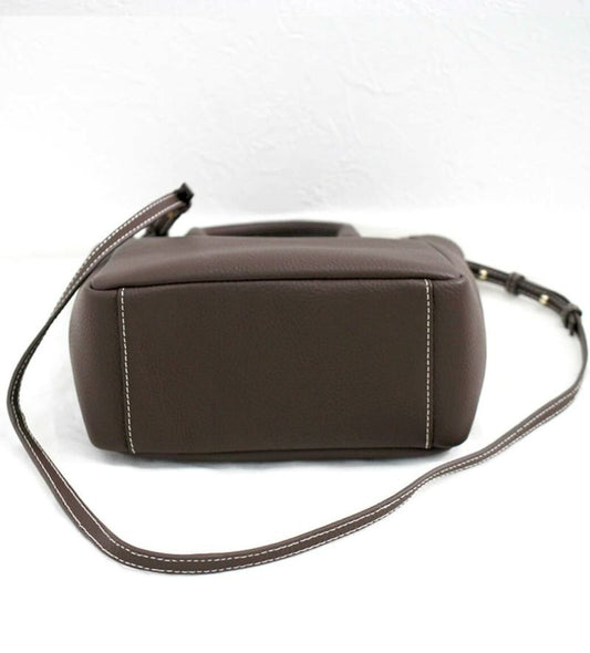 Shoulder bag "Pelm" detail.Color:Brown