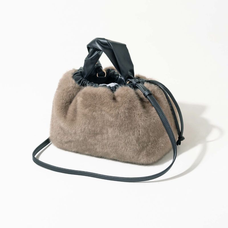 Tote bag "Dollfur" Color: Mocha greige
