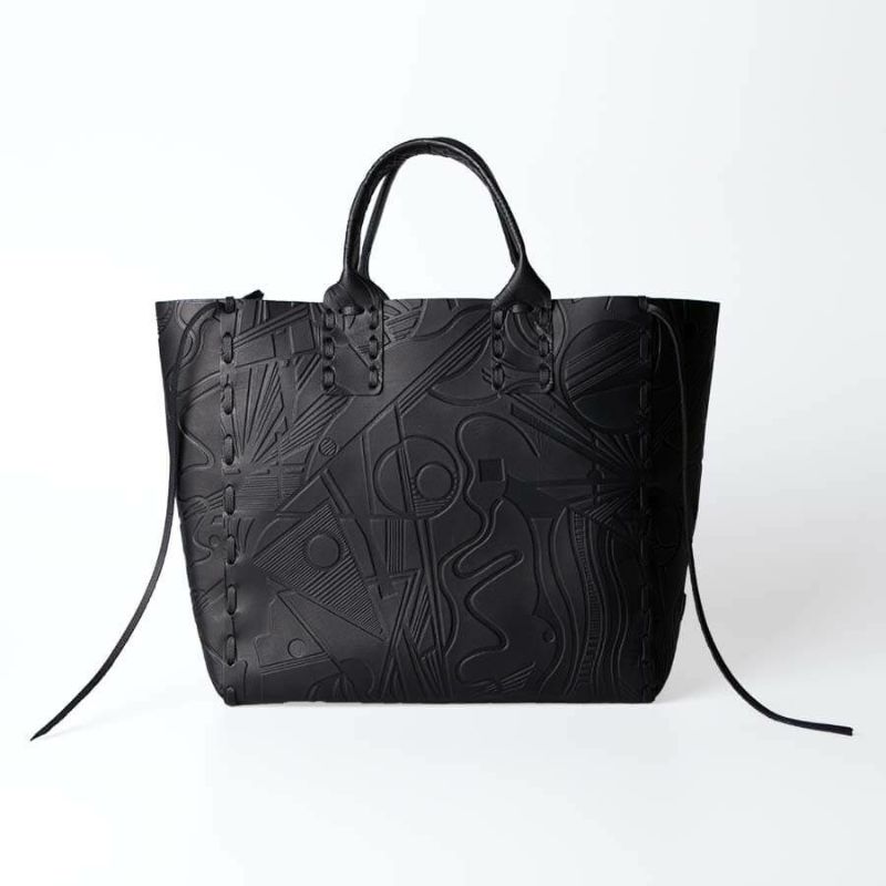 Leather Tote bag 「POMTATA Tote」 Color: Art