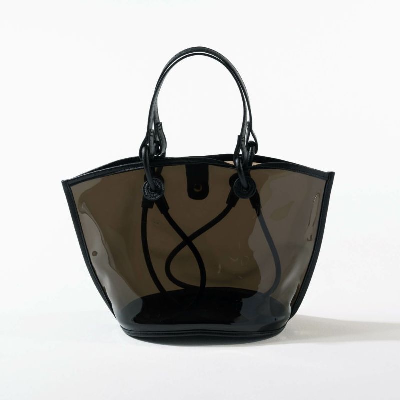 PVC transparent bag 「Luvinie」 Color: Black