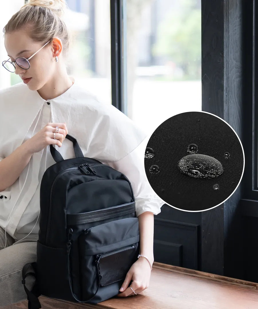 Backpack "Ragalo" is made of nylon so it repels water