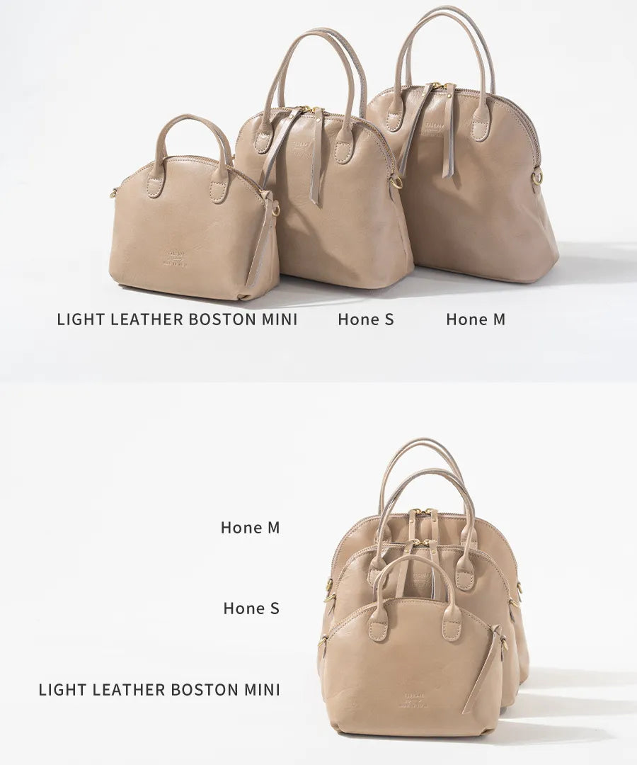 Bag "Light leather boston mini" size Mini,Small,Medium