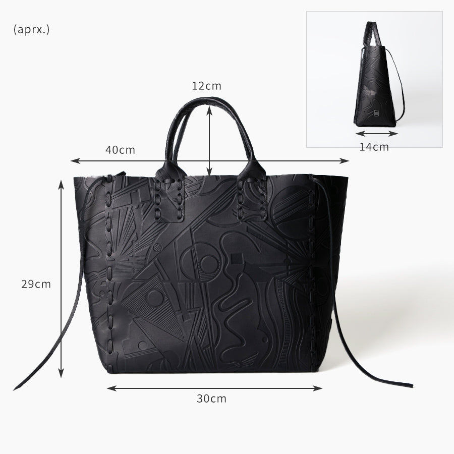 Leather Tote bag 「POMTATA Tote」  Size