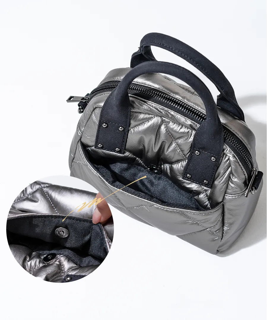 Hand bag "peremopetit" Color:Champagne silver