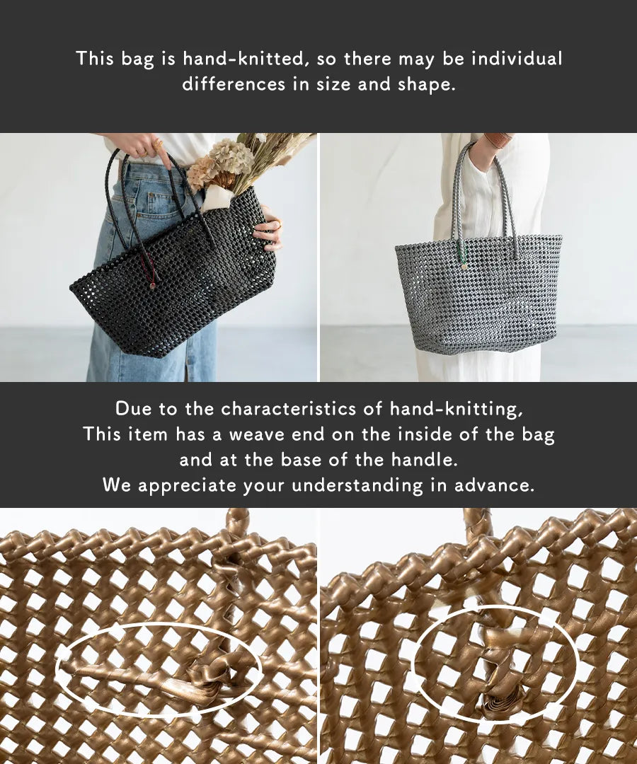 This bag is hand-knitted, so there may be individual differences