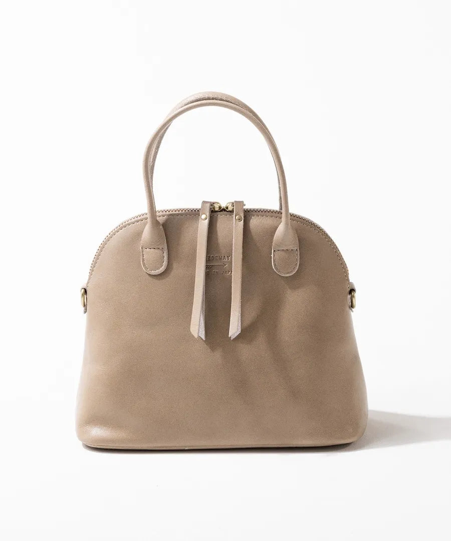 Leather tote bag "Hone S-size (Version 2)" Color:Sand greige