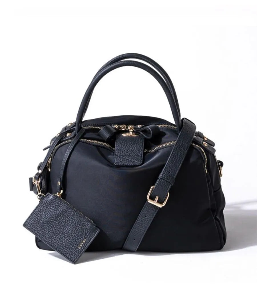 Tote bag "Mini Nylon Loche" Color:Black