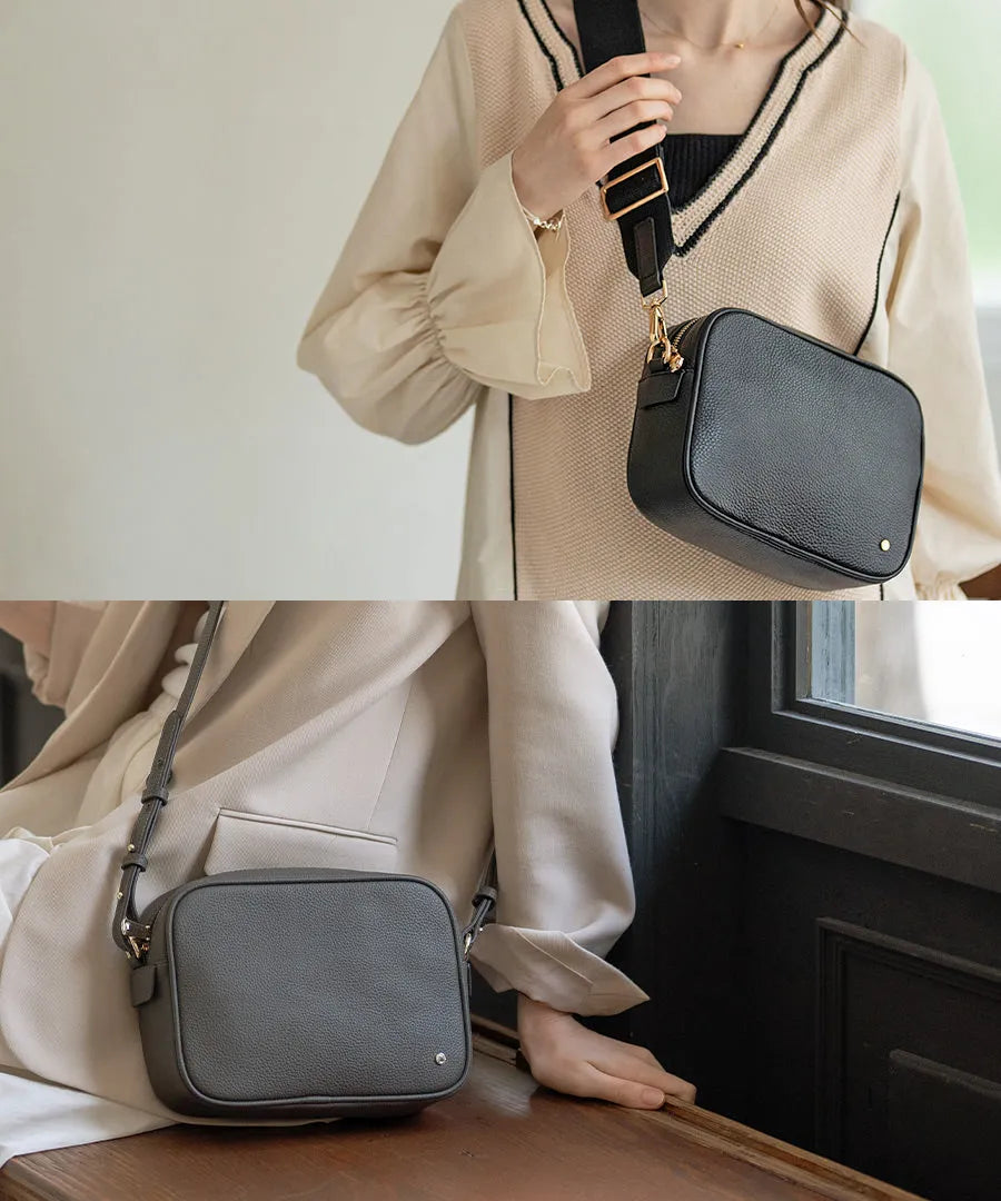 Shoulder bag "Conwy" Color:Black , Dark gray.