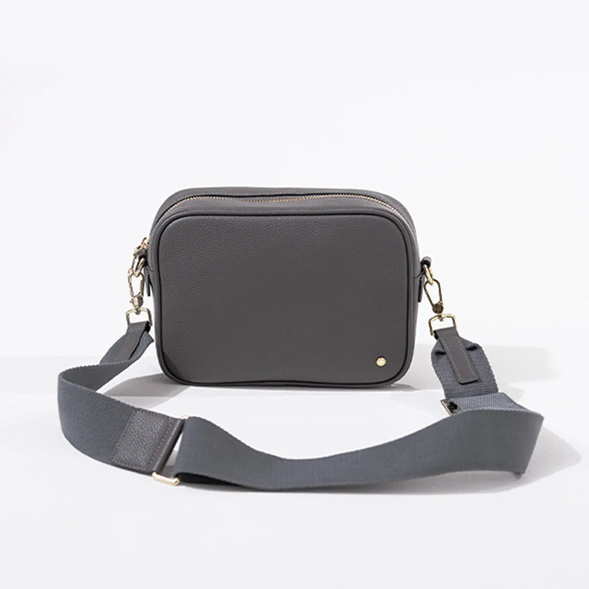 Shoulder bag "Conwy”. Color:Dark gray (Gold hardware)