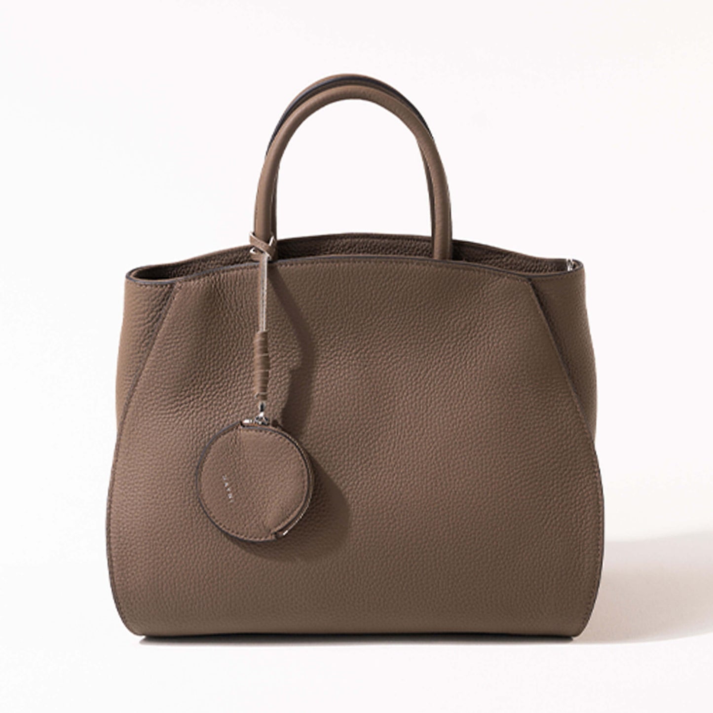 Leather tote bag 「Crymit (Version 3)」 Color：Taupe