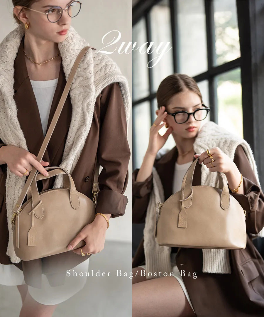 Shoulder bag "Ervi" Color: Sand greige