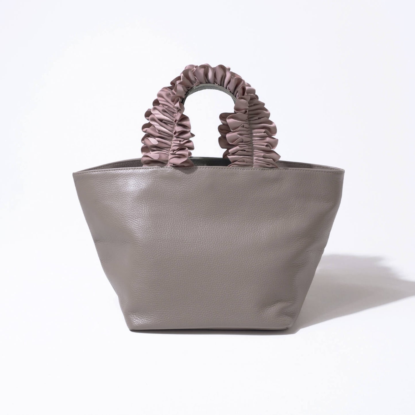 Hand bag "Frillka" Color:Gray x Ash pink
