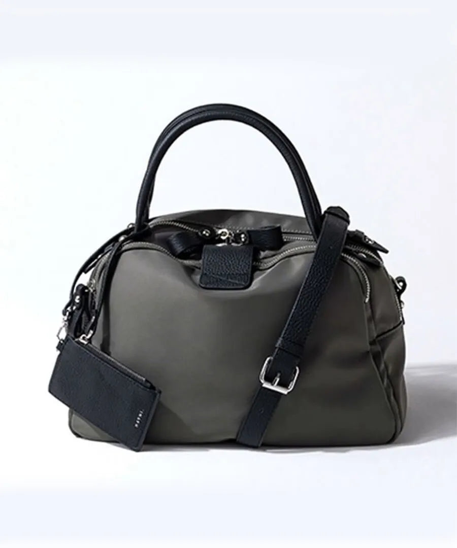 Tote bag "Mini Nylon Loche" Color:Gray black