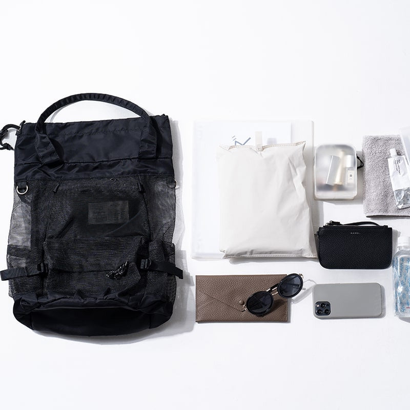 Nylon Mesh Rucksack Backpack 「Glarca」 Storage