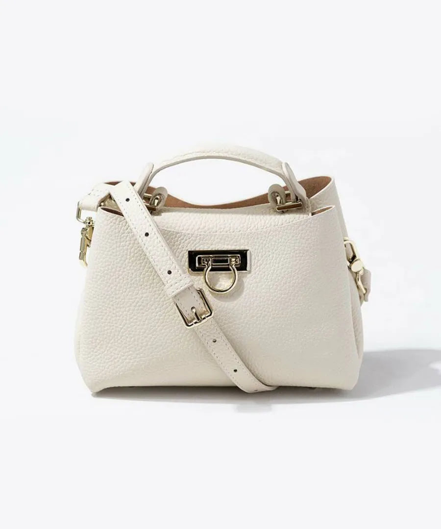 Shoulder bag "Baby Marollet" Color:Ivory(Gold hardware)