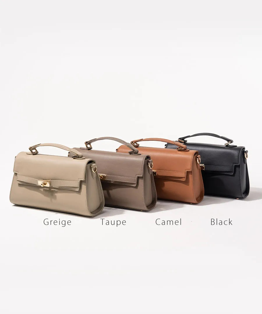 Hand bag "Linzy" Color:Black,Greige,Taupe,Camel