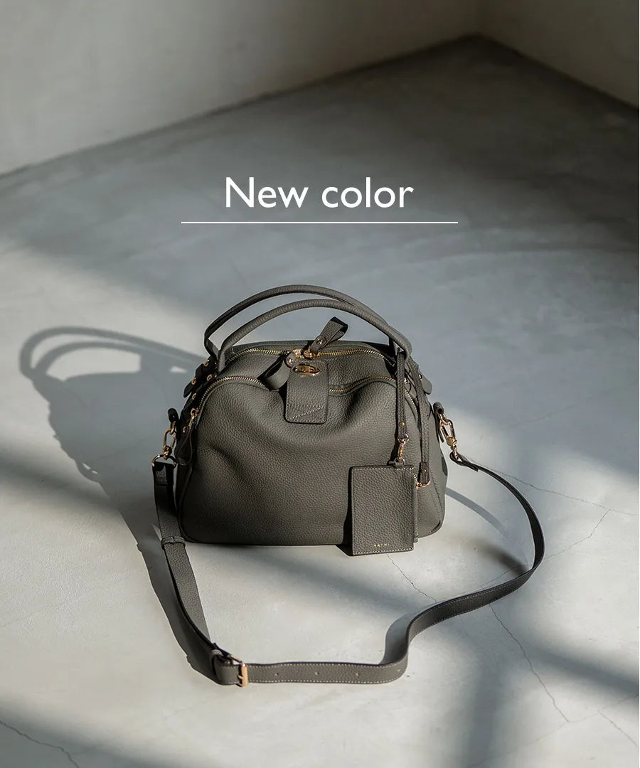 Hand bag "Mini Loche (Version 7)" Color:Elephant gray