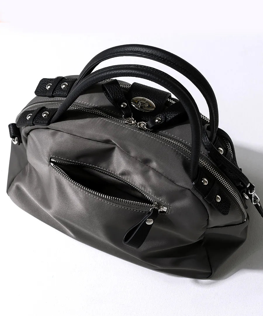 Hand bag "Mini Nylon Loche" Color:Black