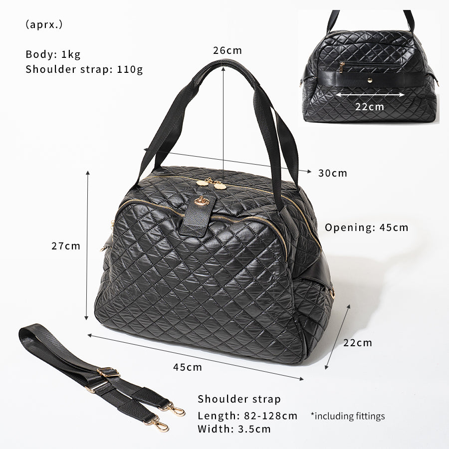 Travel Boston bag 「Loche Quilted Boston Bag LL(Version 2)」  Size