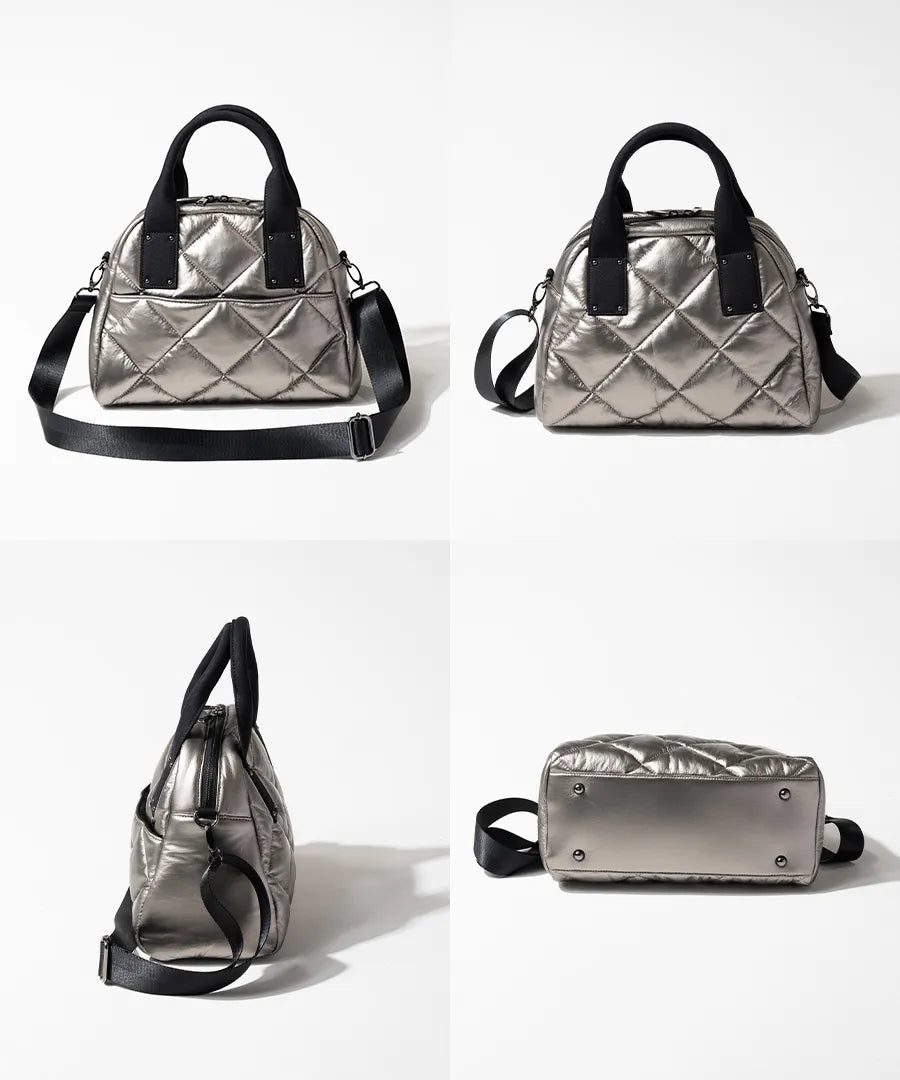 Shoulder bag "Champagne silver" Color:Peremo (Version 2)