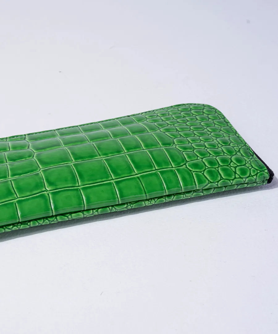 POMTATA L-zip long wallet (Crocodile embossed)