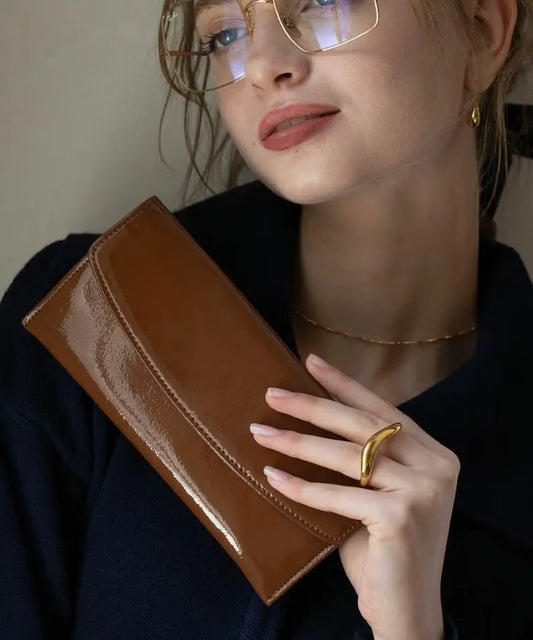 POMTATA Enamel long wallet