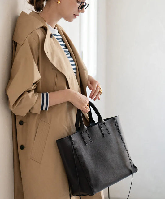 POMTATA Leather Tote