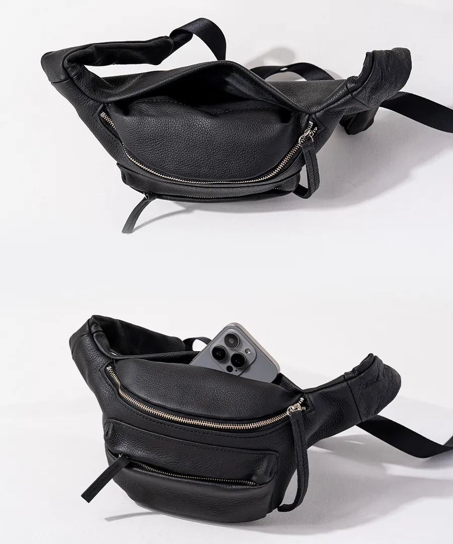 TIDEWAY Body bag back pockets. Color:black